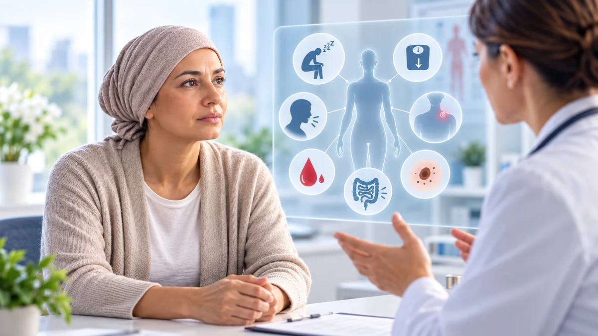 Illustration médicale générale sur les changements et symptômes pouvant mériter une évaluation